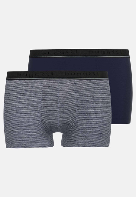 BUGATTI Herren Pants blau längsgestreift 2er Pack