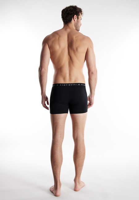 BUGATTI Herren Pants schwarz uni 3er Pack