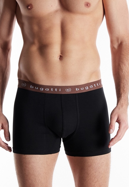 BUGATTI Herren Pants schwarz uni 3er Pack