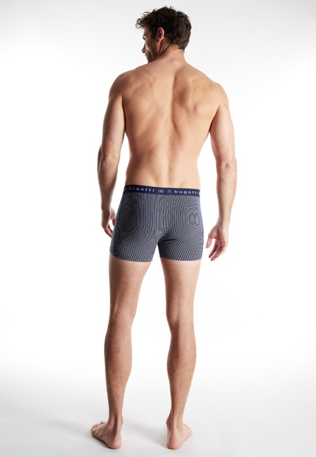 BUGATTI Herren Pants blau bedruckt 3er Pack