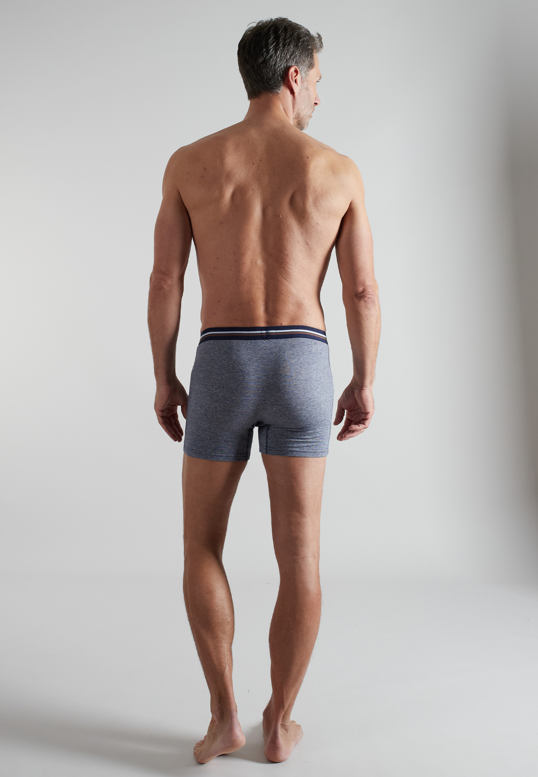 BUGATTI Herren Long-Pants blau bedruckt 2er Pack