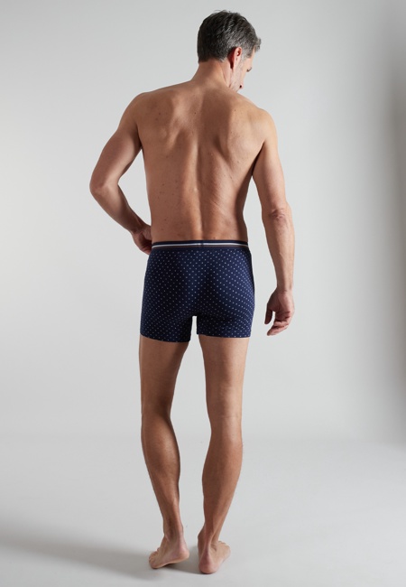 BUGATTI Herren Long-Pants blau bedruckt 2er Pack