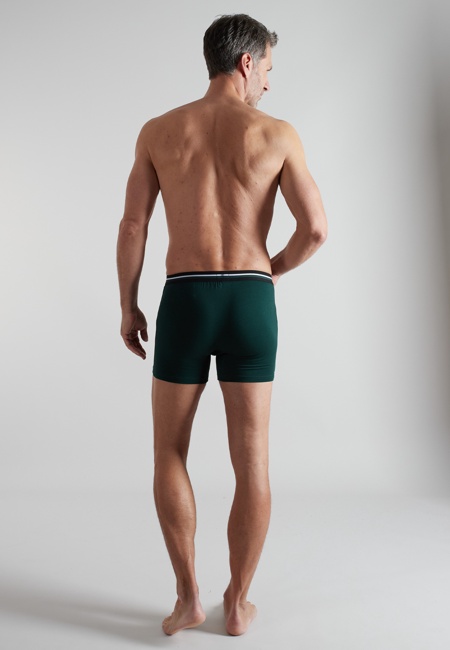 BUGATTI Herren Long-Pants grün uni 2er Pack