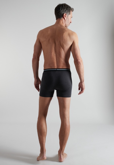 BUGATTI Herren Long-Pants schwarz uni 2er Pack