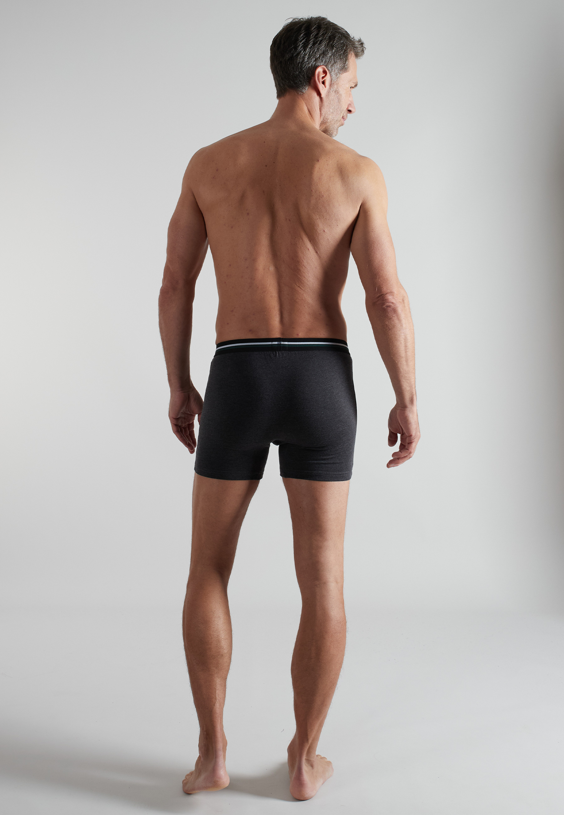 BUGATTI Herren Long-Pants schwarz uni 2er Pack