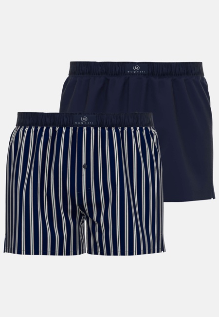 BUGATTI Herren Boxershort blau bedruckt 2er Pack