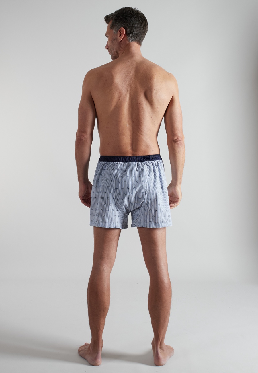BUGATTI Herren Boxershort blau bedruckt 2er Pack