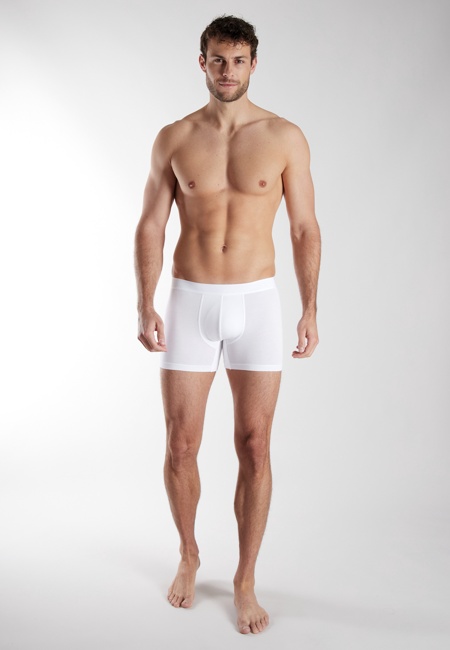 BUGATTI Herren Long-Pants weiß uni