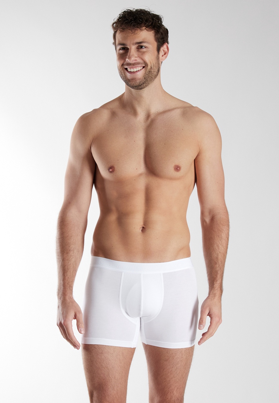 BUGATTI Herren Long-Pants weiß uni