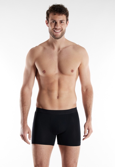 BUGATTI Herren Long-Pants schwarz uni