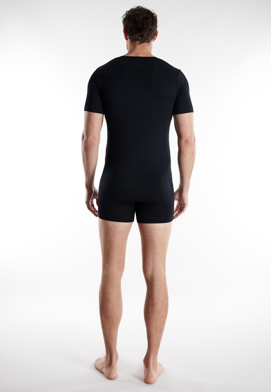 BUGATTI Herren Shirt schwarz uni