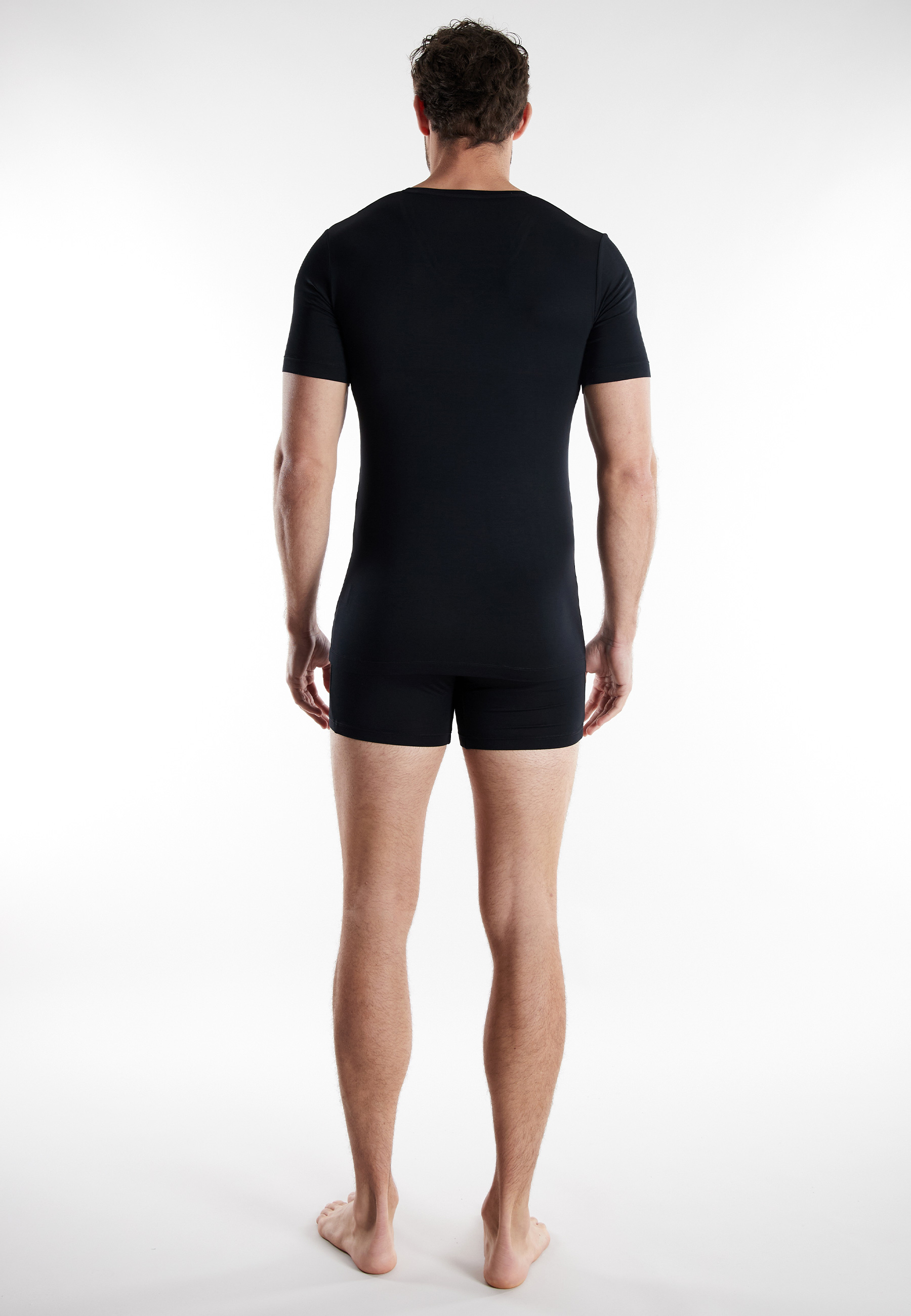 BUGATTI Herren Shirt schwarz uni