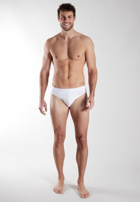 BUGATTI Herren Sport-Slip weiß uni