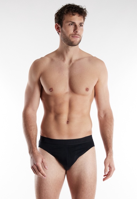 BUGATTI Herren Sport-Slip schwarz uni