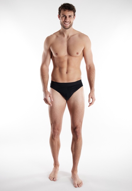 BUGATTI Herren Sport-Slip schwarz uni