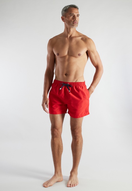 BUGATTI Herren Badeshorts rot uni