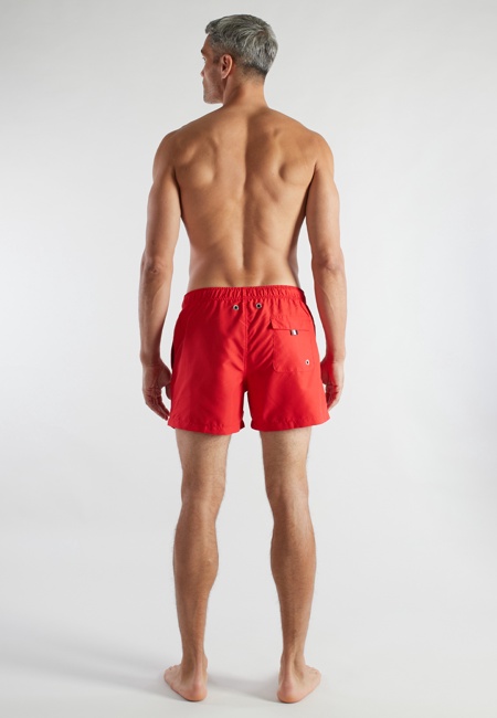 BUGATTI Herren Badeshorts rot uni