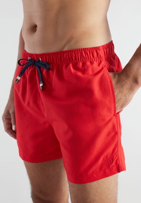 BUGATTI Herren Badeshorts rot uni