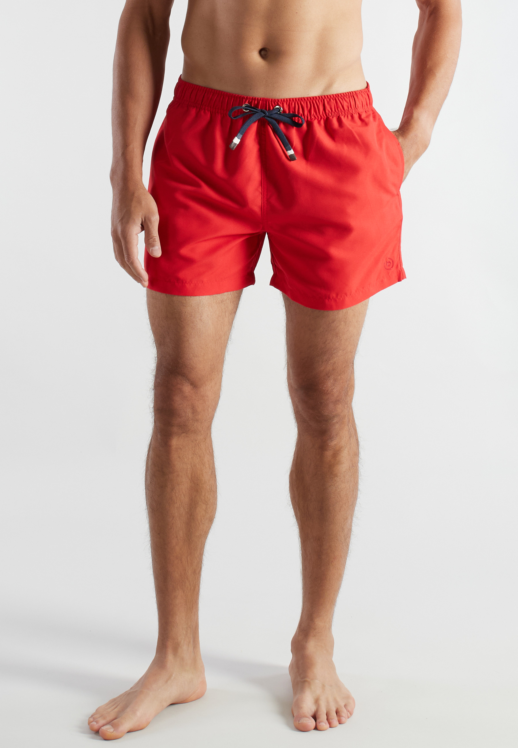 BUGATTI Herren Badeshorts rot uni