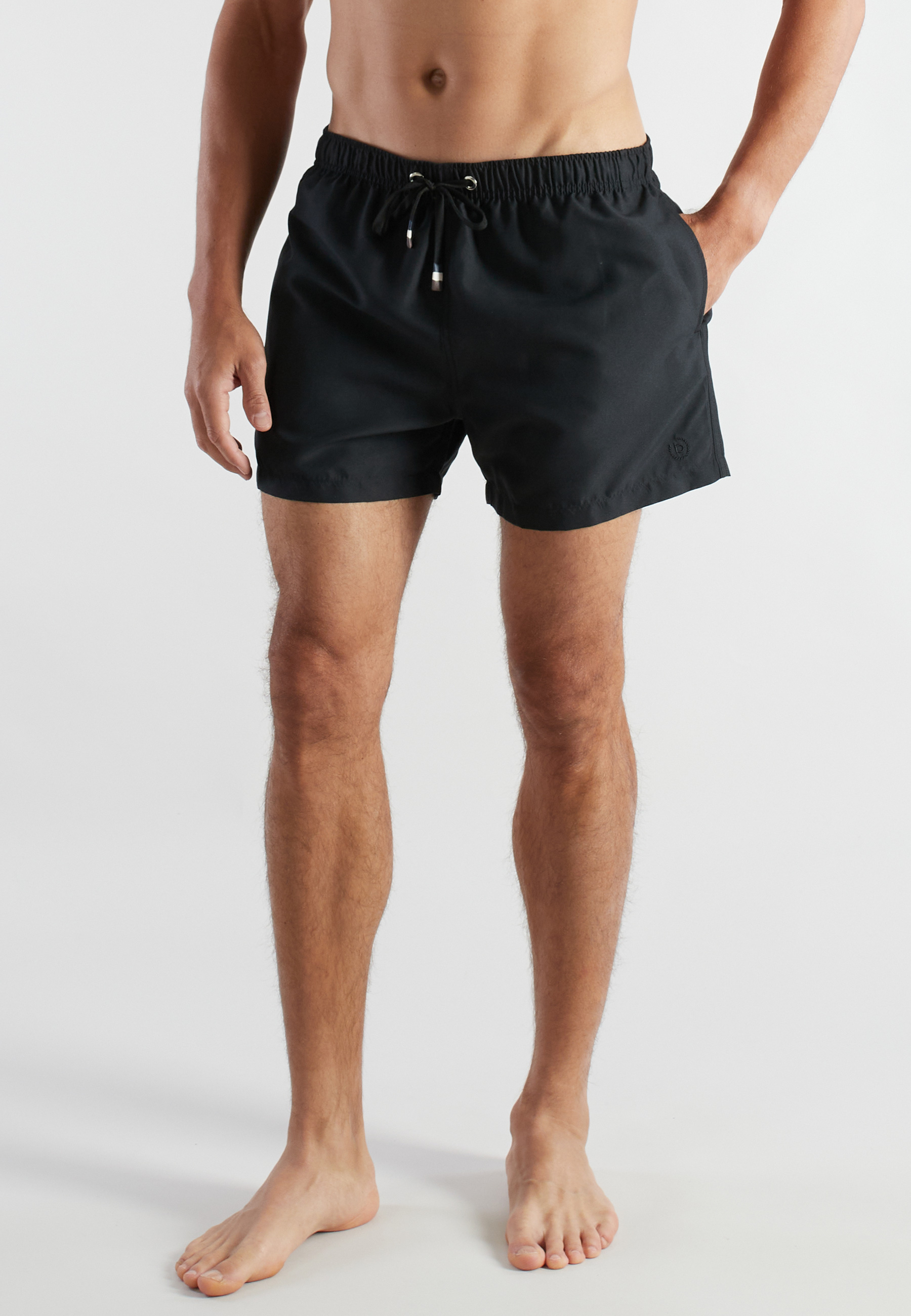 BUGATTI Herren Badeshorts schwarz uni