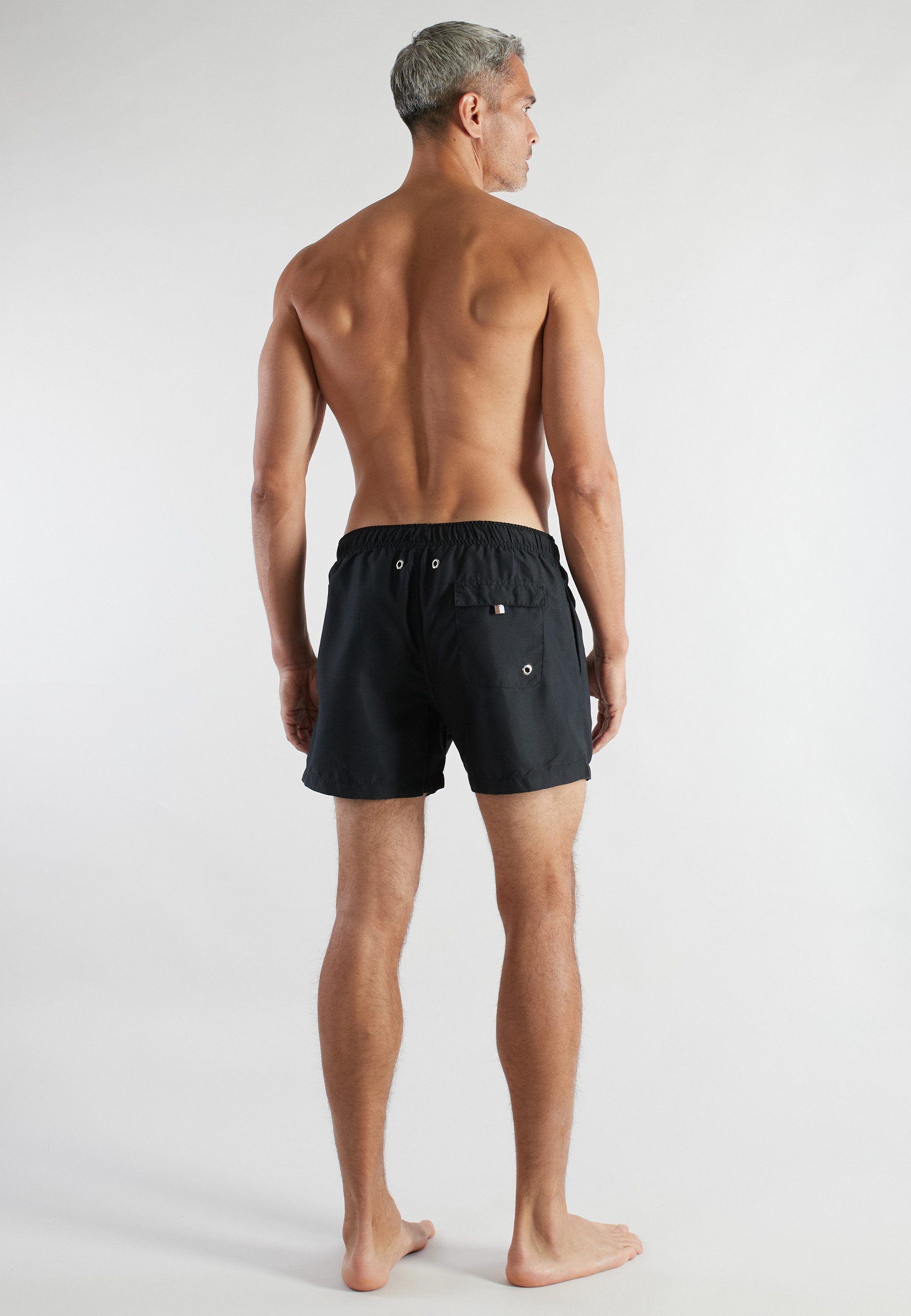 BUGATTI Herren Badeshorts schwarz uni