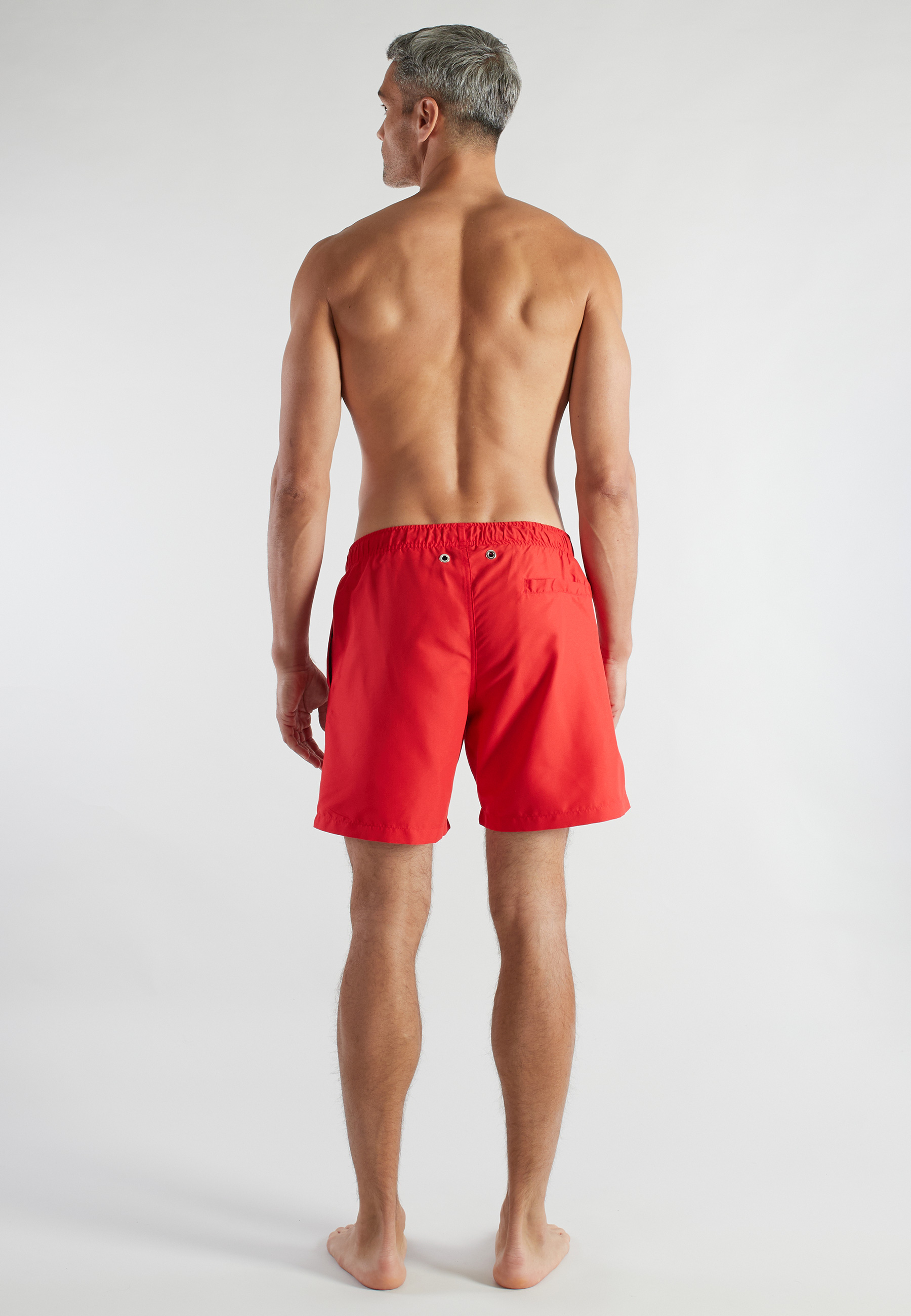 BUGATTI Herren Badeshorts rot uni