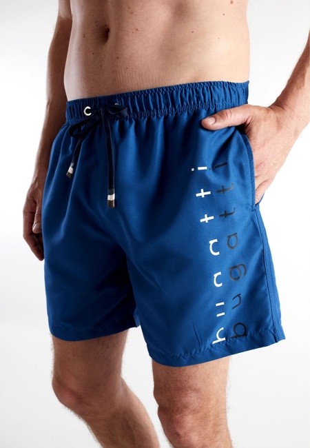 BUGATTI Herren Badeshorts blau uni