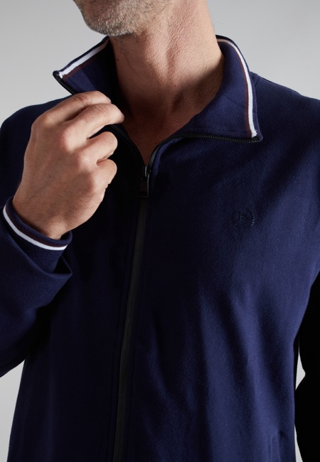 BUGATTI Herren Trainingsanzug blau uni