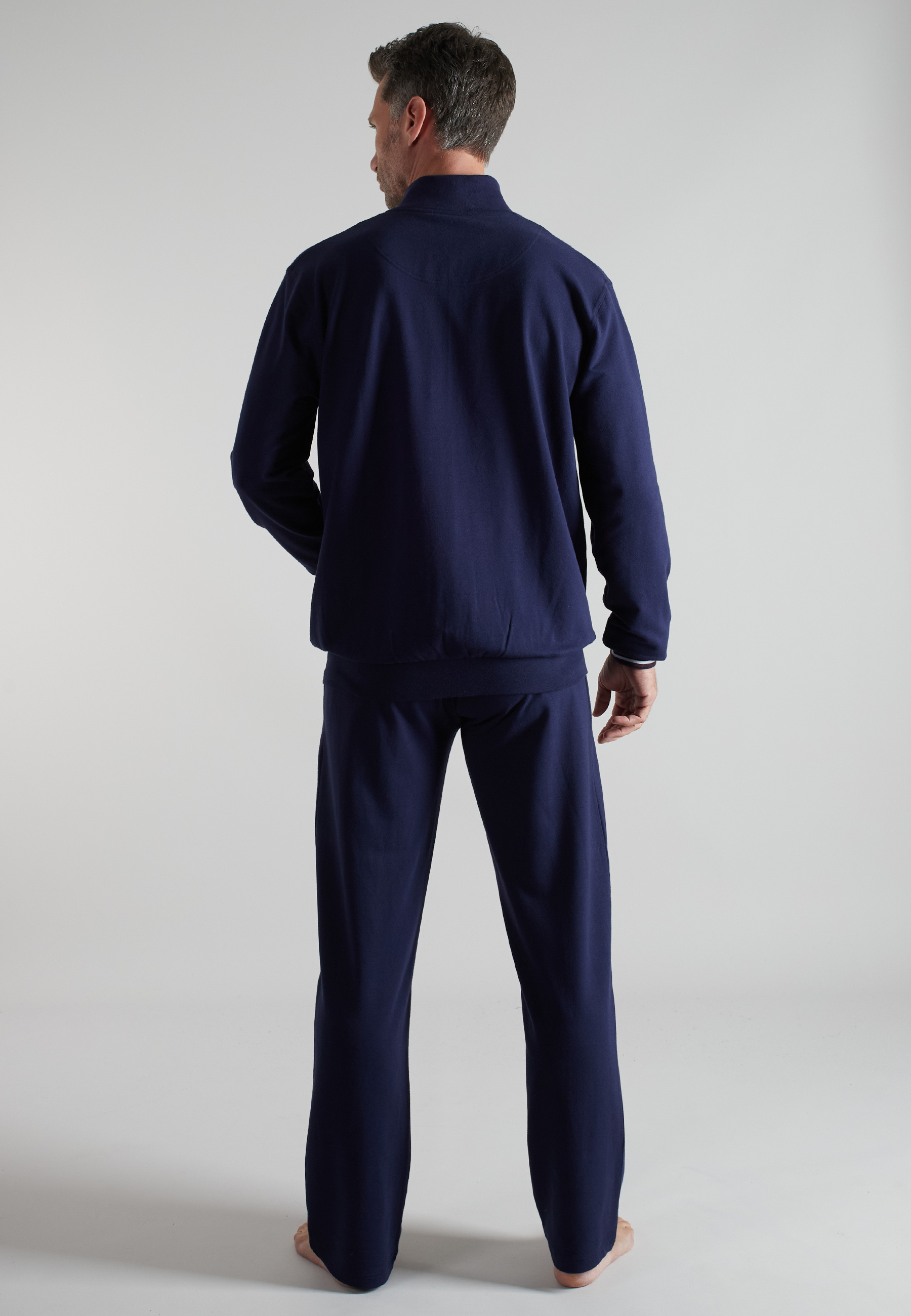BUGATTI Herren Trainingsanzug blau uni