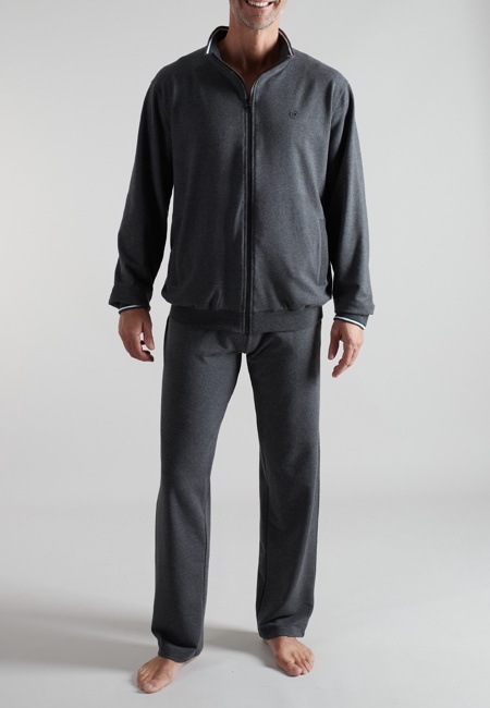 BUGATTI Herren Trainingsanzug grau uni