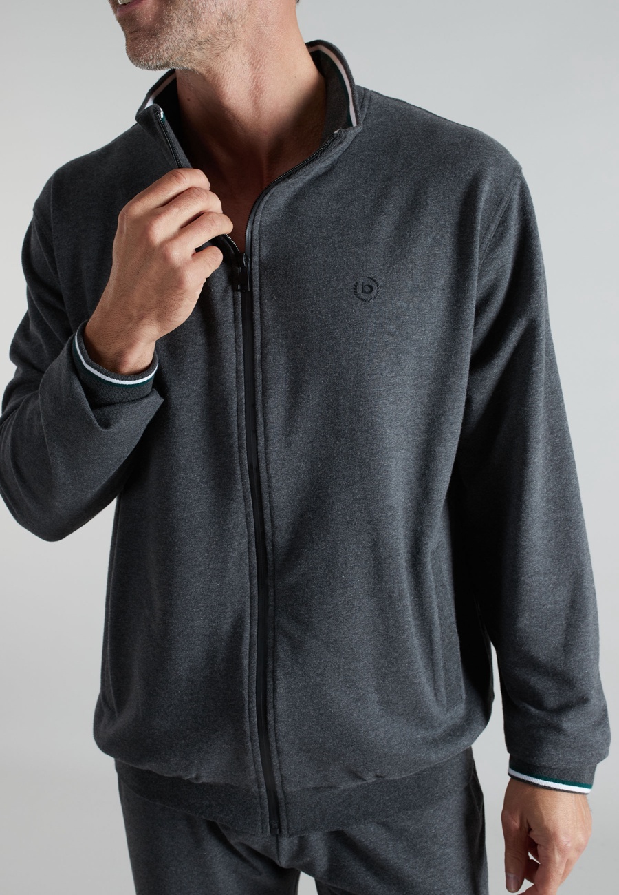 BUGATTI Herren Trainingsanzug grau uni