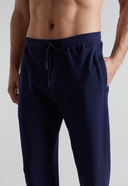 BUGATTI Herren Lange-Hose blau uni