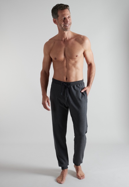 BUGATTI Herren Lange-Hose grau uni