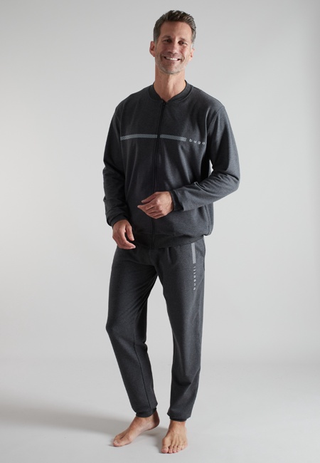 BUGATTI Herren Trainingsanzug grau uni