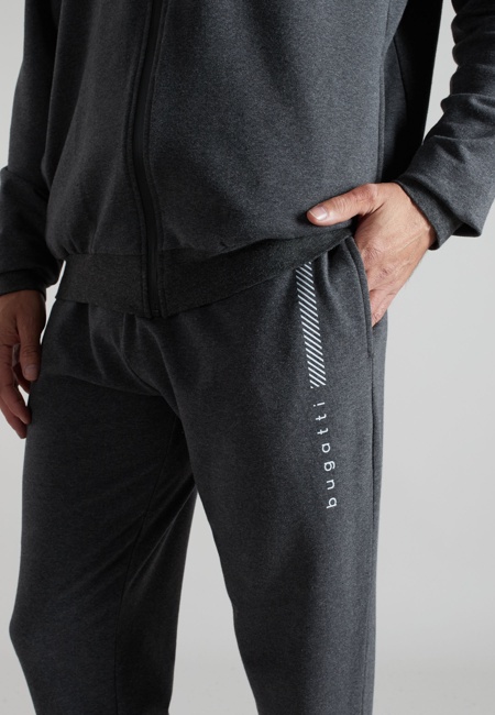 BUGATTI Herren Trainingsanzug grau uni