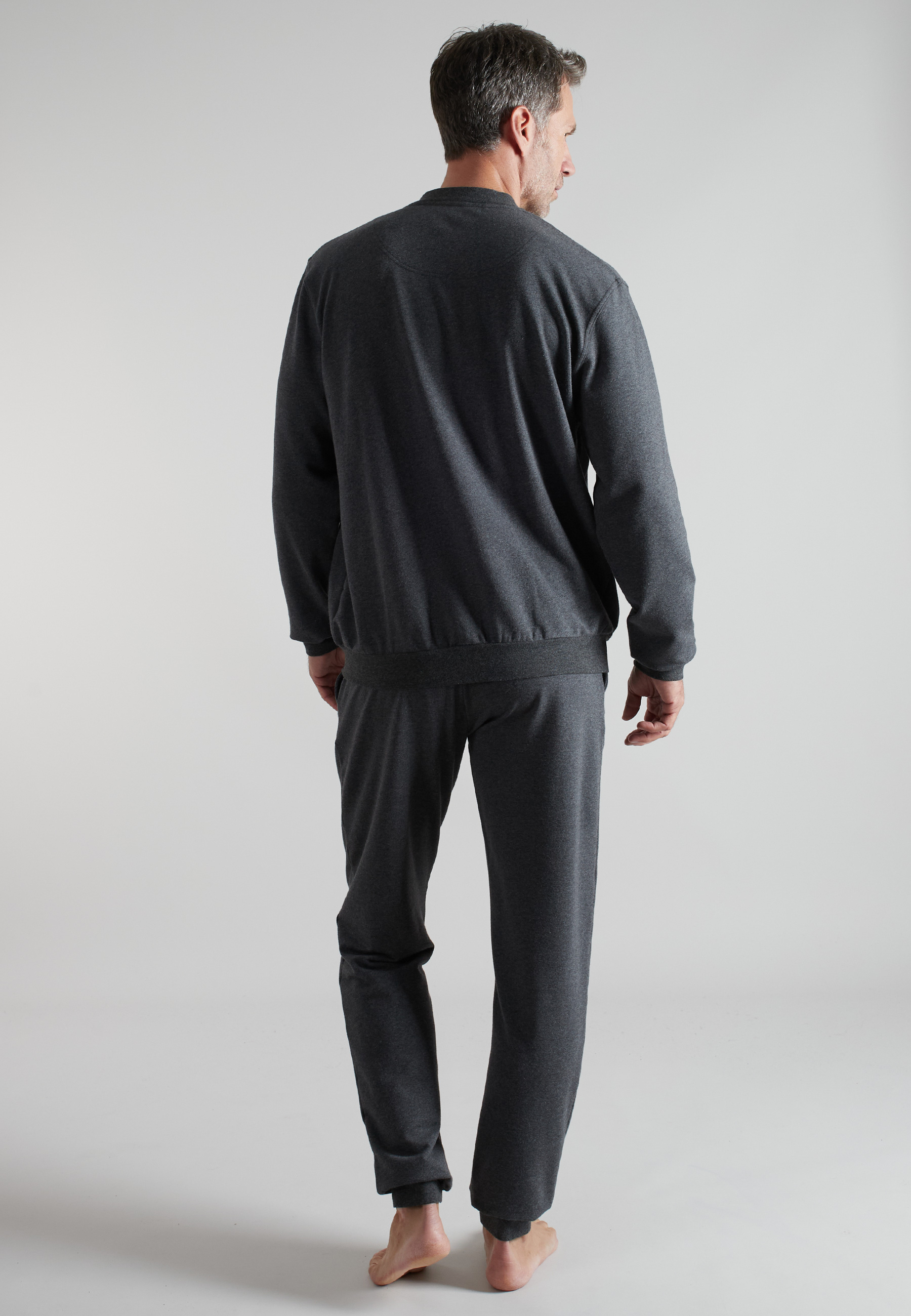 BUGATTI Herren Trainingsanzug grau uni
