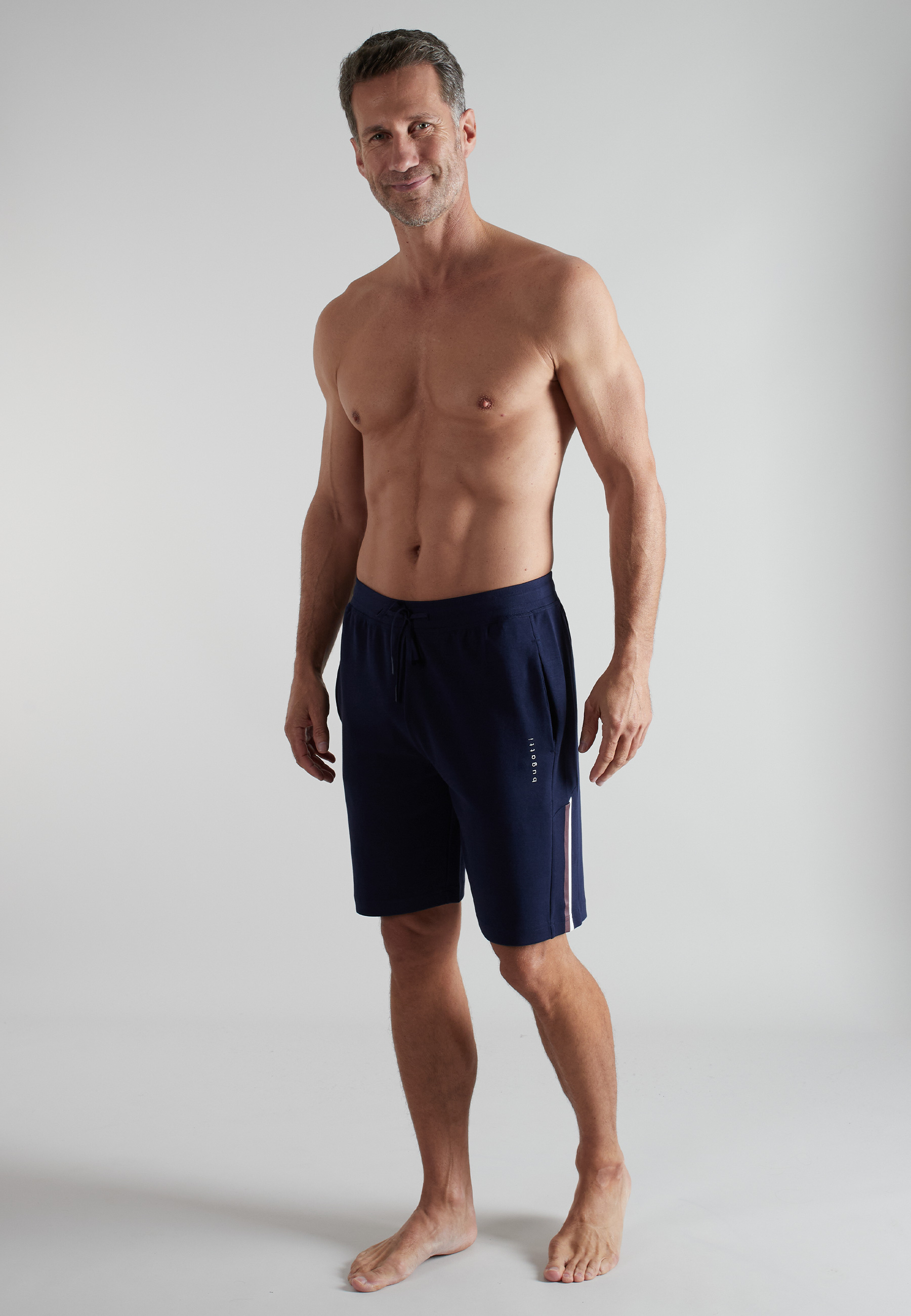 BUGATTI Herren Bermuda blau uni