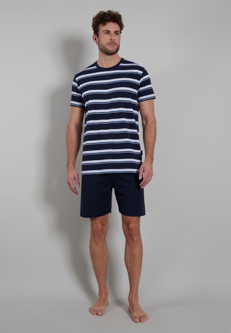 BUGATTI Herren Shorty blau uni