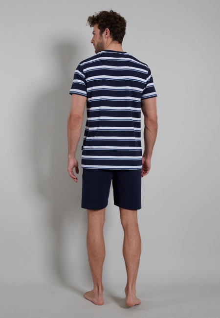 BUGATTI Herren Shorty blau uni