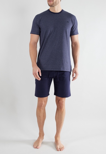 BUGATTI Herren Shorty blau quergestreift