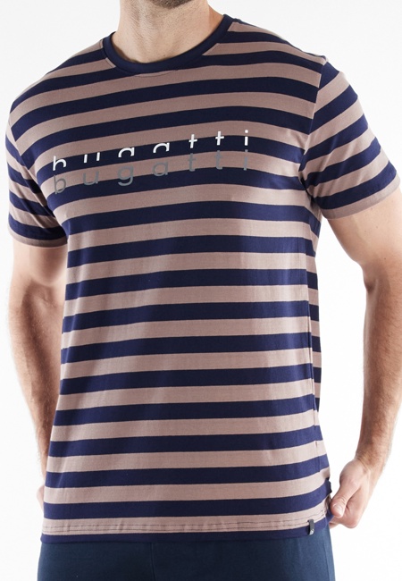 BUGATTI Herren Shorty braun quergestreift