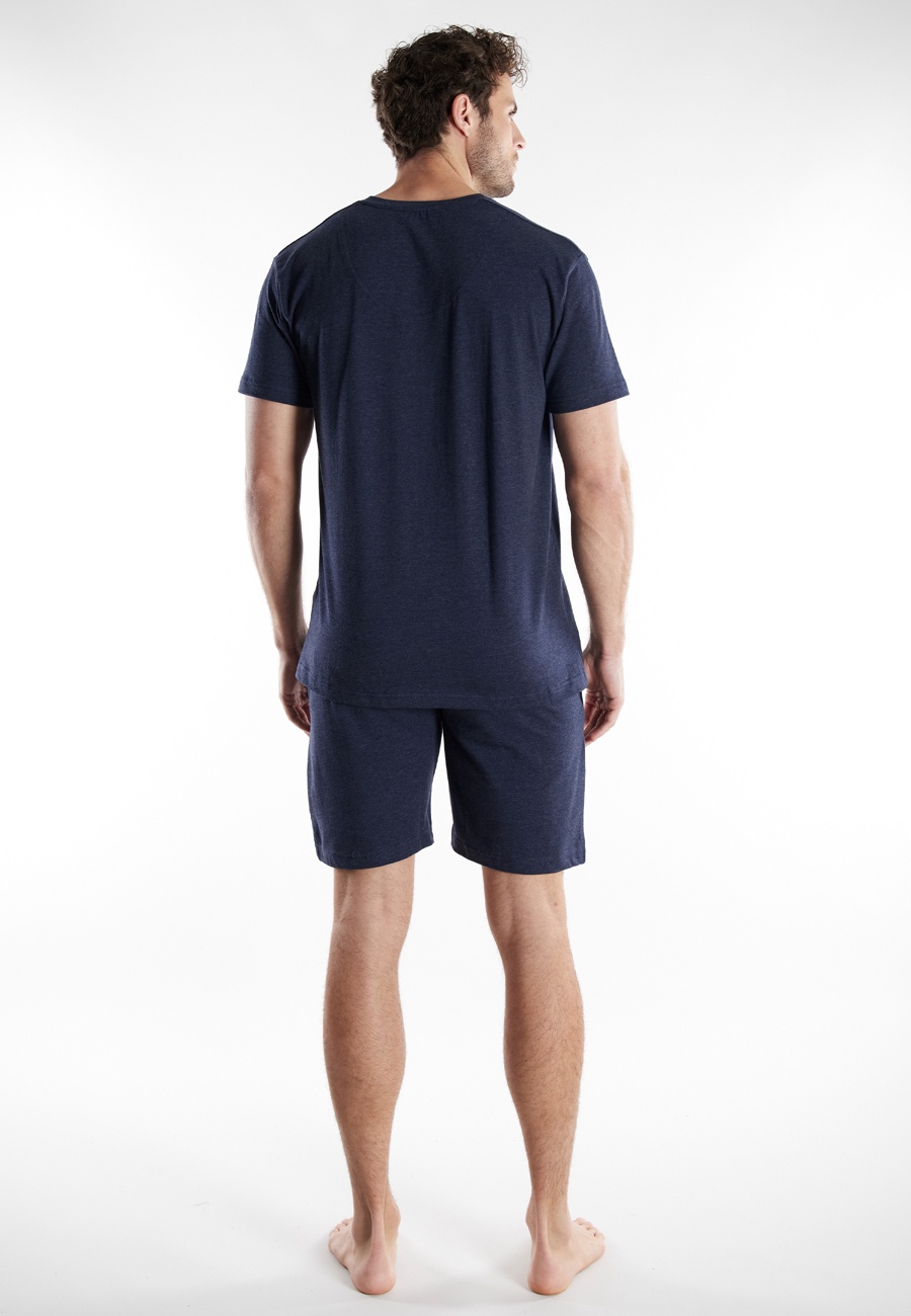 BUGATTI Herren Shorty blau uni