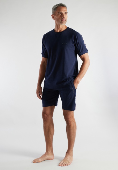 BUGATTI Herren Shorty blau uni