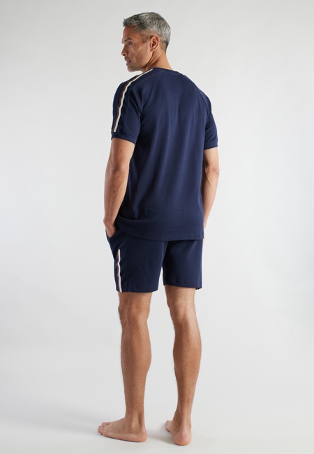 BUGATTI Herren Shorty blau uni