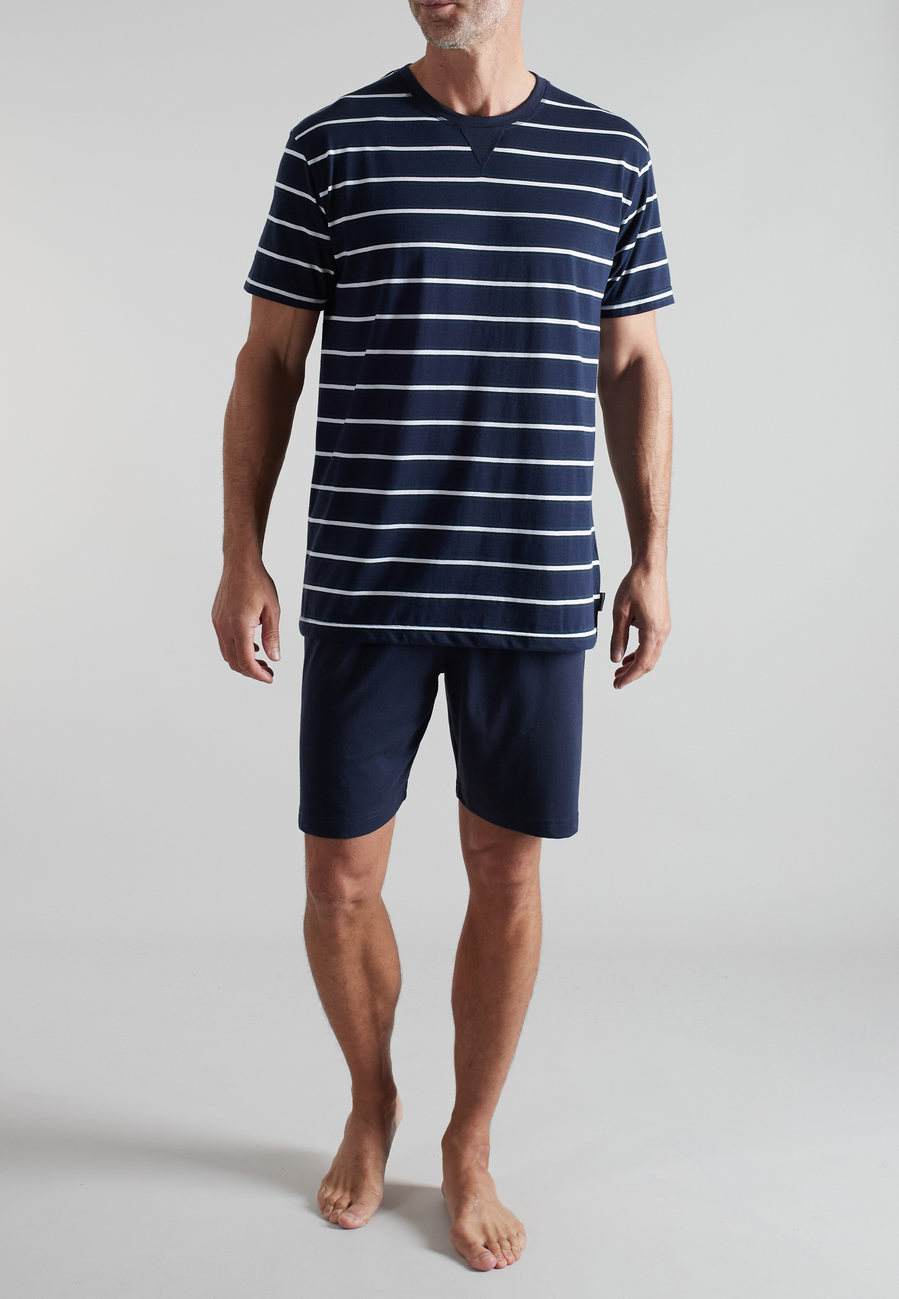 BUGATTI Herren Shorty blau quergestreift