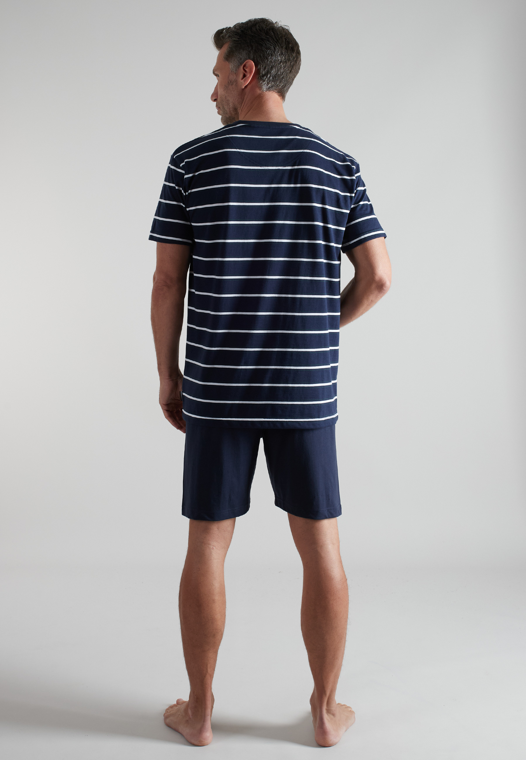 BUGATTI Herren Shorty blau quergestreift