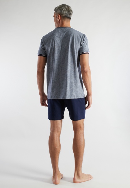 BUGATTI Herren Shorty blau quergestreift
