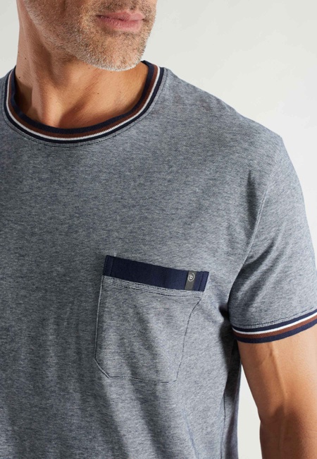 BUGATTI Herren Shorty blau quergestreift