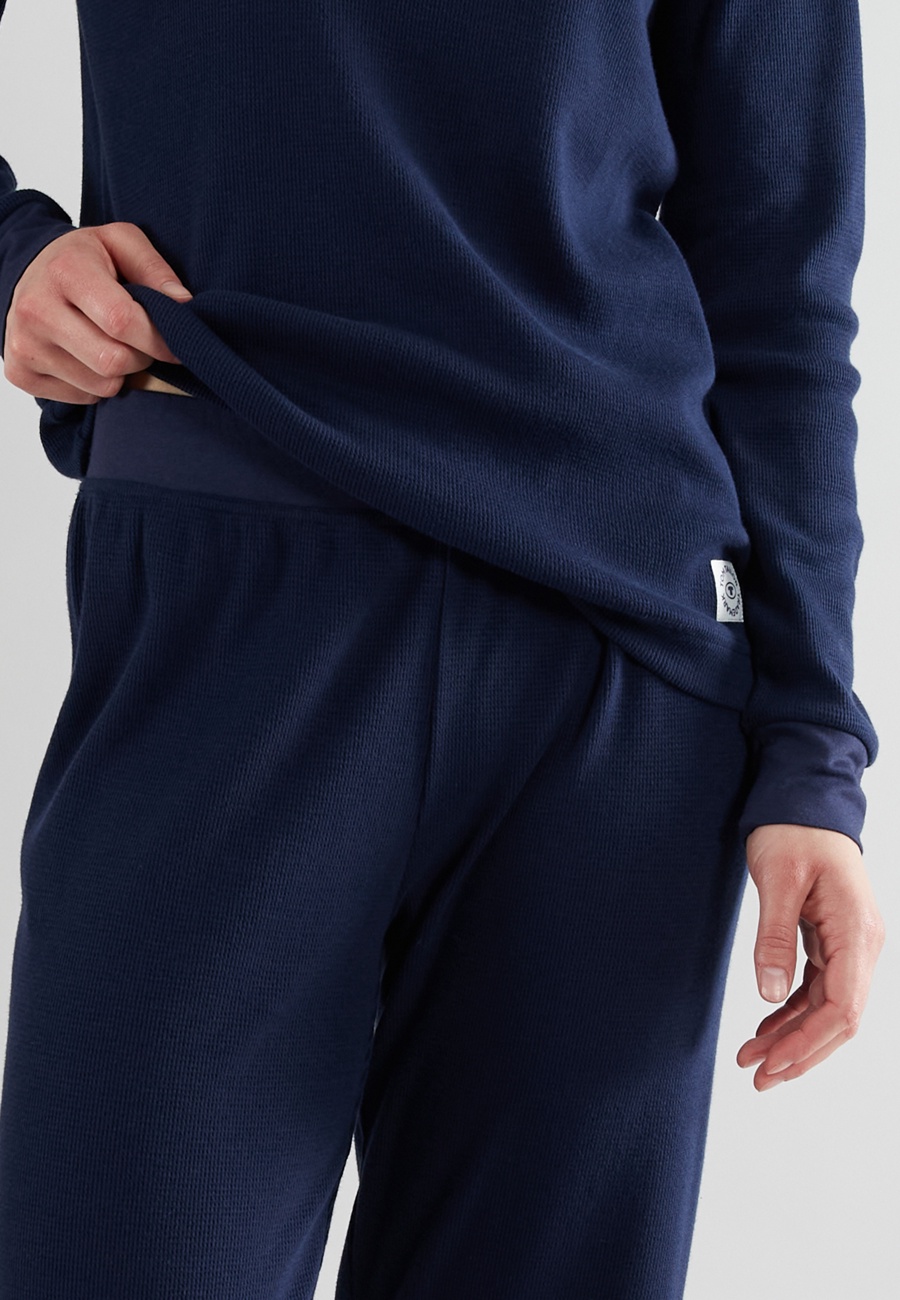 TOM TAILOR Damen Trainingsanzug blau uni