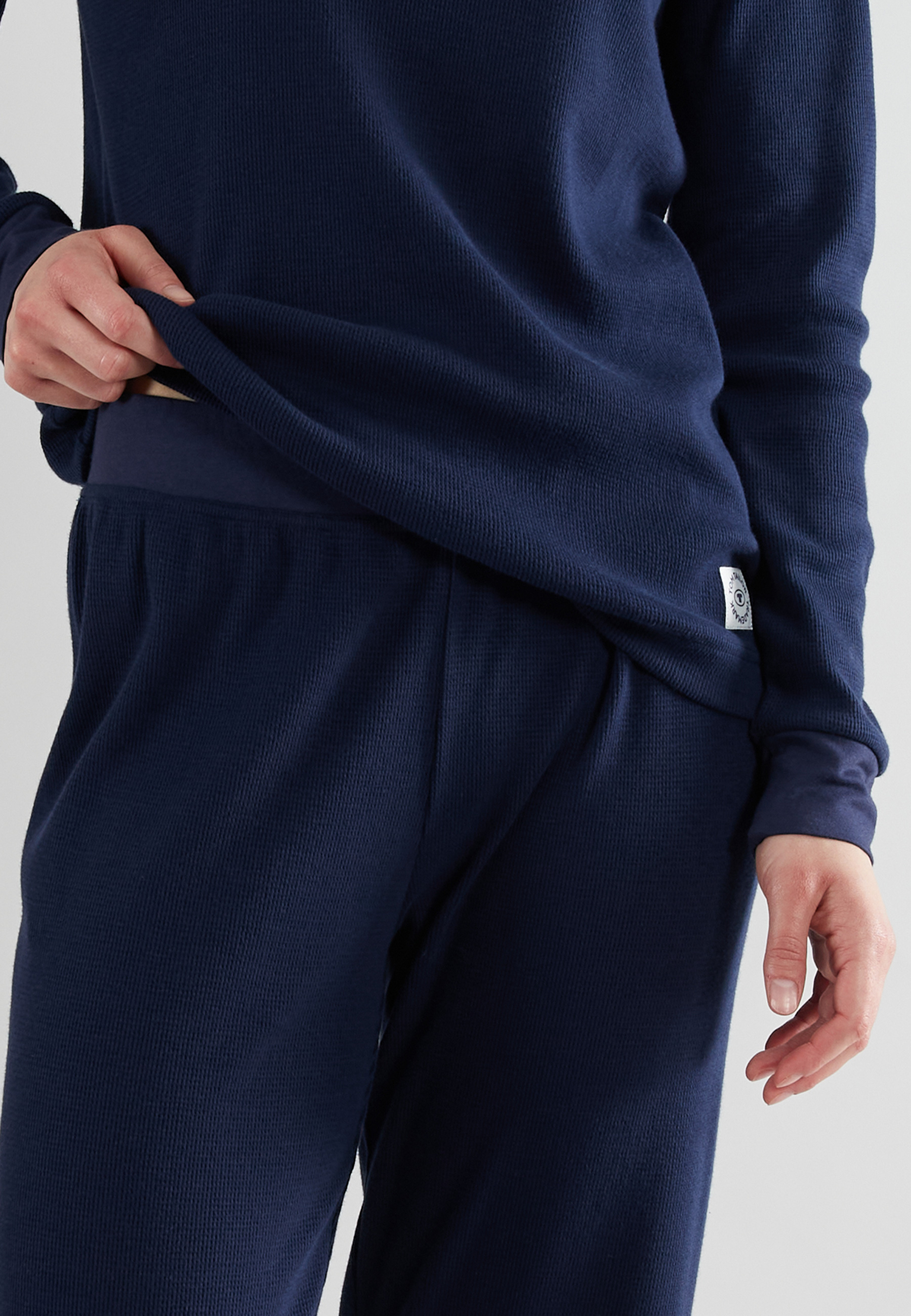 TOM TAILOR Damen Trainingsanzug blau uni